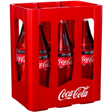 Coca Cola Zero 6/1 Ltr. Glas MEHRWEG