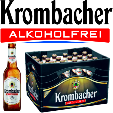 Krombacher Pils alkoholfrei (24/0,33 Ltr. Glas MEHRWEG)