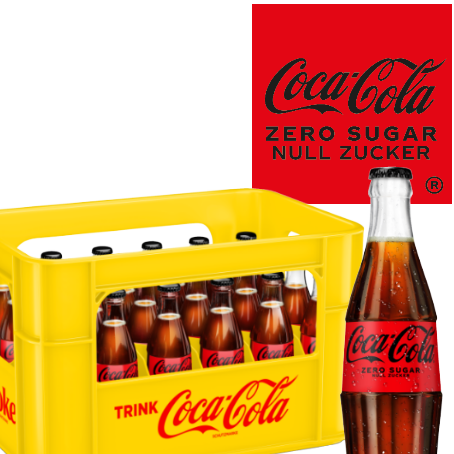 Coca Cola Zero (24/0,33 Ltr. Glas MEHRWEG)