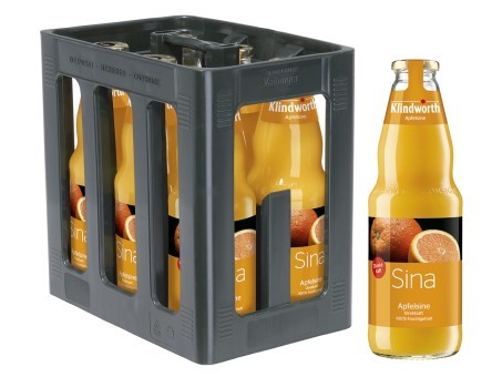Klindworth Apfelsine direkt (6/1 Ltr. Glas MEHRWEG)