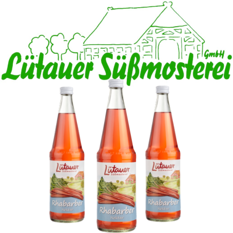 Lütauer Rhabarber-Nektar (6/0,7 Ltr. Glas MEHRWEG)