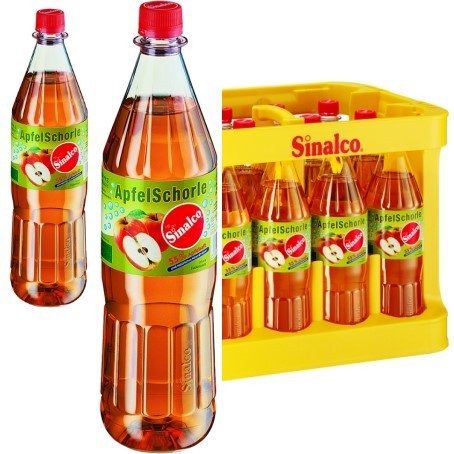 Sinalco Apfelschorle (12/1 Ltr. PET MEHRWEG)