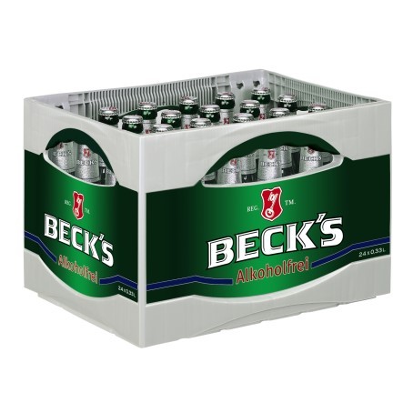 Becks Bier Blue alkoholfrei (24/0,33 Ltr. Glas MEHRWEG)