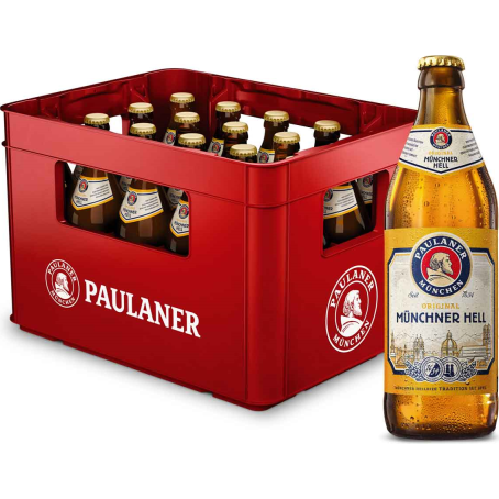 Paulaner Original Münchner Hell (20/0,5 Ltr. Glas MEHRWEG)