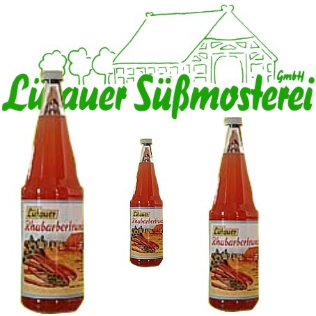 Lütauer Rhabarbertrunk (6/0,7 Ltr. Glas MEHRWEG)