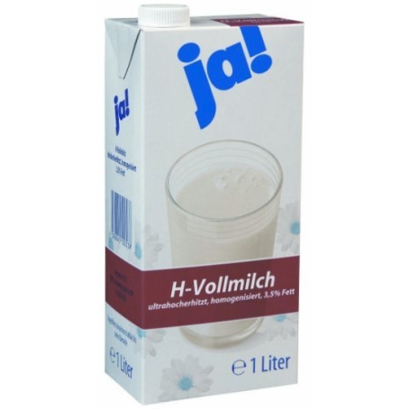 JA H-Vollmilch 3,5% Fett (12 x 1,0 Ltr.)