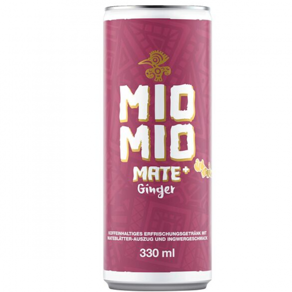 Mio Mio Mate Ginger – herber Mate‑Drink mit Ingwer in der 0,5‑L‑Flasche.