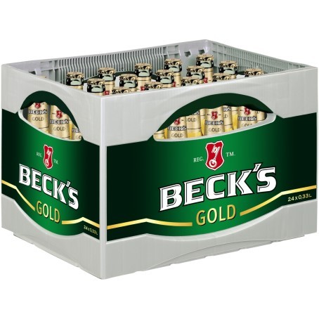 Becks Bier Gold (24/0,33 Ltr. Glas MEHRWEG)