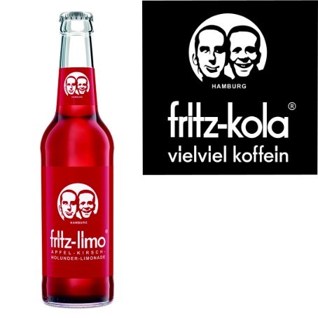 fritz -limo Apfel Kirsch Hollunder (24/0,33 Ltr. Glas MEHRWEG)