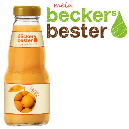 Beckers Bester Orangensaft (12/0,2 Ltr. Glas MEHRWEG)