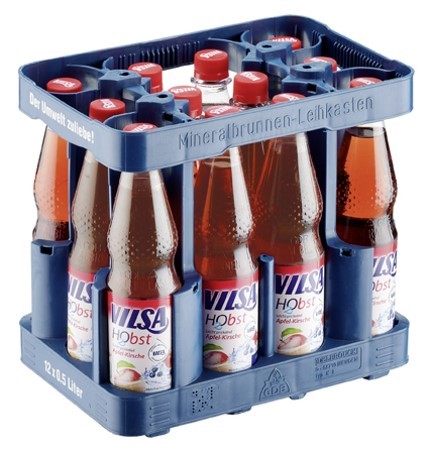 Vilsa H2 Obst PET Apfel-Kirsche (12/0,5 Ltr. PET MEHRWEG)