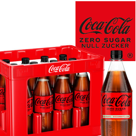 Coca Cola Zero (12/1,0 Ltr. PET MEHRWEG)