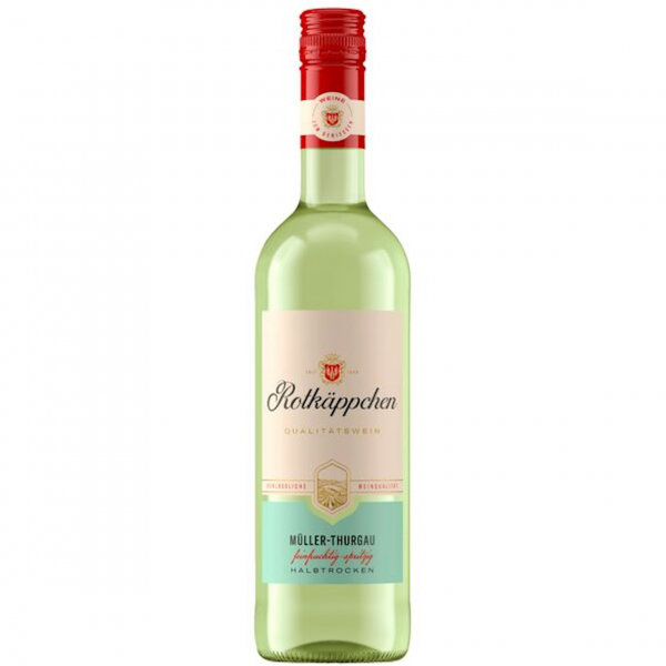 Rotkäppchen Müller‑Thurgau QbA, deutscher Weißwein, hellgolden