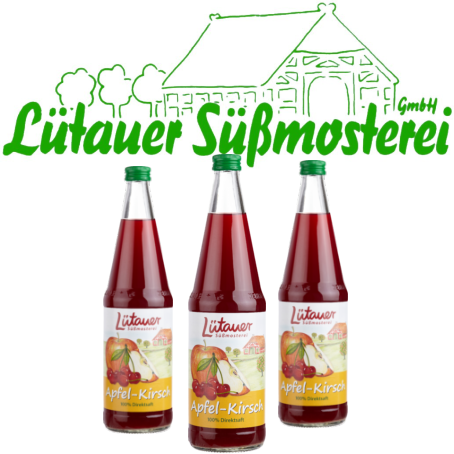 Lütauer Apfel-Kirschsaft (6/0,7 Ltr. Glas Mehrweg)